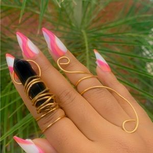 Black tourmaline ring